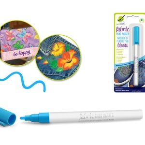 Permanent Fabric Paint Marker (Bahama Blue)